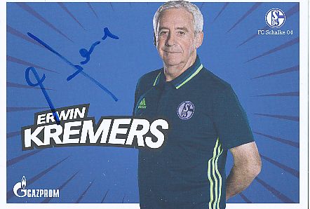 Erwin Kremers   FC Schalke 04  Fußball Autogrammkarte original signiert 