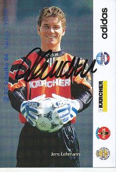Jens Lehmann  1996/97   FC Schalke 04  Fußball Autogrammkarte original signiert 