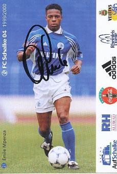 Emile Mpenza   1999/2000   FC Schalke 04  Fußball Autogrammkarte original signiert 