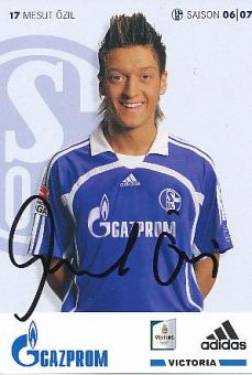 Mesut Özil  2006/2007   FC Schalke 04  Fußball Autogrammkarte original signiert 