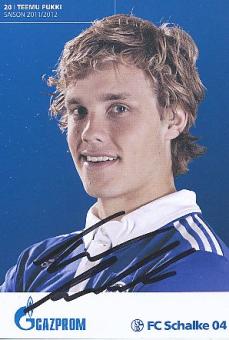 Teemu Pukki  2011/2012   FC Schalke 04  Fußball Autogrammkarte original signiert 