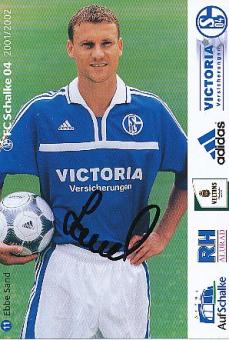 Ebbe Sand   2000/2001   FC Schalke 04  Fußball Autogrammkarte original signiert 