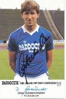 Dieter Schatzschneider   FC Schalke 04  Fußball Autogrammkarte original signiert 