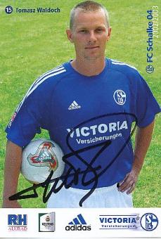 Tomasz Waldoch  2002/2003   FC Schalke 04  Fußball Autogrammkarte original signiert 