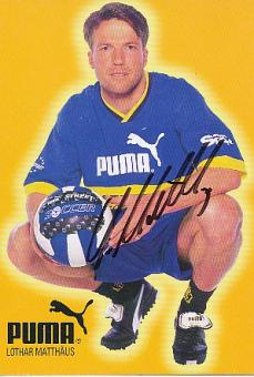 Lothar Matthäus  Puma   Fußball Autogrammkarte original signiert 