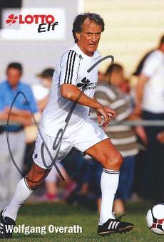 Wolfgang Overath  Toto Lotto  Elf  Fußball Autogrammkarte original signiert 