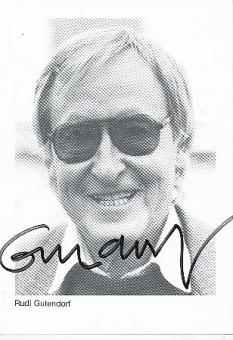 Rudi Gutendorf † 2019  Trainer Legende  Fußball Autogrammkarte original signiert 