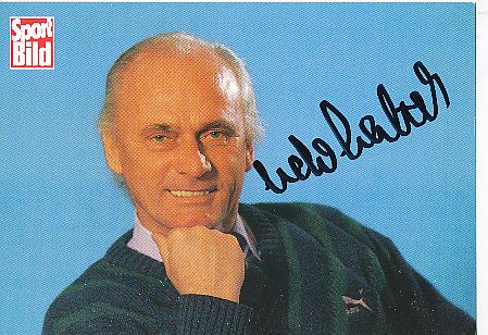 Udo Lattek † 2015  Sport Bild  Trainer Legende  Fußball Autogrammkarte original signiert 