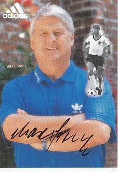Max Lorenz  Adidas  Fußball Autogrammkarte original signiert 