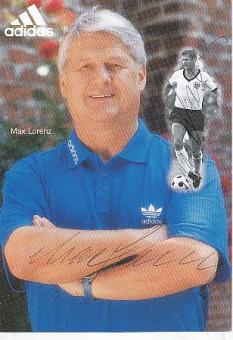 2  x  Max Lorenz  Adidas  Fußball Autogrammkarte original signiert 