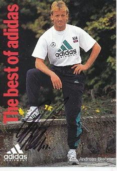 Andreas Brehme   Adidas  Fußball Autogrammkarte original signiert 