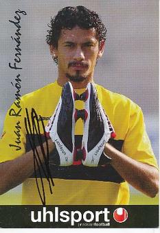 Juan Ramon Fernandez  Borussia Dortmund   Uhlsport  Fußball Autogrammkarte original signiert 