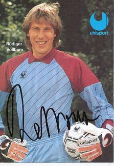 Rüdiger Vollborn  Uhlsport  Fußball Autogrammkarte original signiert 