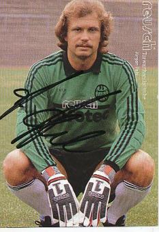 Jürgen Pahl  Eintracht Frankfurt   Reusch  Fußball Autogrammkarte  original signiert 