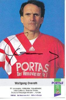 Wolfgang Overath   Portas  Fußball Autogrammkarte  original signiert 