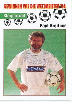 Paul Breitner     Fußball Autogrammkarte  original signiert 