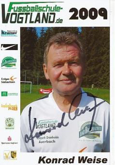 Konrad Weise  Fußball Autogramm Foto  original signiert 