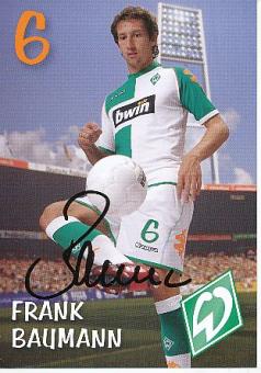 Frank Baumann  SV Werder Bremen Fußball Autogrammkarte original signiert 
