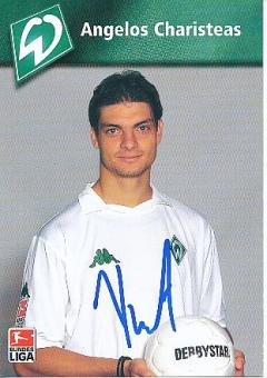 Angelos Charisteas  SV Werder Bremen Fußball Autogrammkarte original signiert 
