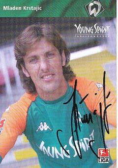 Mladen Krstajic   SV Werder Bremen Fußball Autogrammkarte original signiert 