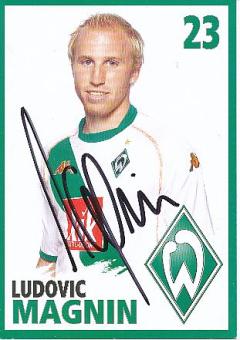 Ludovic Magnin  SV Werder Bremen Fußball Autogrammkarte original signiert 