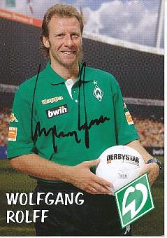 Wolfgang Rolff   SV Werder Bremen Fußball Autogrammkarte original signiert 
