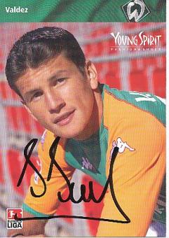 Nelson Valdez    SV Werder Bremen Fußball Autogrammkarte original signiert 