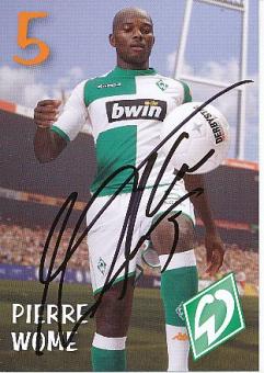 Pierre Wome    SV Werder Bremen Fußball Autogrammkarte original signiert 