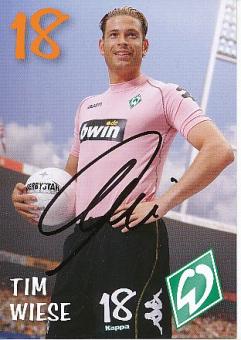 Tim Wiese   SV Werder Bremen Fußball Autogrammkarte original signiert 