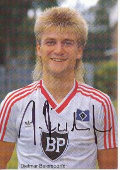 Dietmar Beiersdorfer   Hamburger SV  Fußball  Autogrammkarte original signiert 