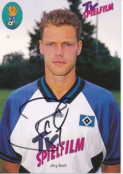 Jörg Bach   Hamburger SV  Fußball  Autogrammkarte original signiert 