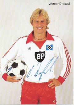 Werner Dressel   Hamburger SV  Fußball  Autogrammkarte original signiert 
