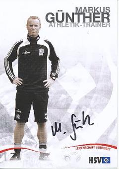 Markus Günther  Hamburger SV  Fußball  Autogrammkarte original signiert 