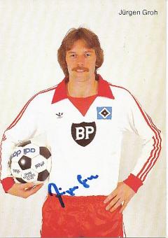 Jürgen Groh  Hamburger SV  Fußball  Autogrammkarte original signiert 
