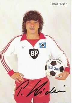 Peter Hidien  Hamburger SV  Fußball  Autogrammkarte original signiert 
