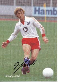 Ditmar Jakobs   Hamburger SV  Fußball  Autogrammkarte original signiert 