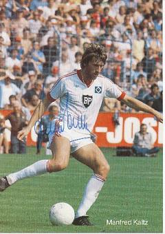 Manfred Kaltz  Hamburger SV  Fußball Autogrammkarte original signiert 