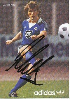 Manfred Kaltz  Hamburger SV  Fußball Autogrammkarte original signiert 