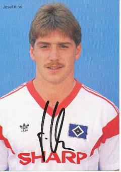 Josef Klos   Hamburger SV  Fußball Autogrammkarte original signiert 