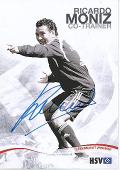 Ricardo Moniz    Hamburger SV  Fußball Autogrammkarte original signiert 