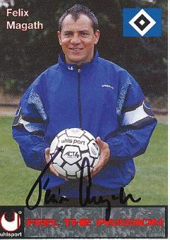 Felix Magath   Hamburger SV  Fußball Autogrammkarte original signiert 
