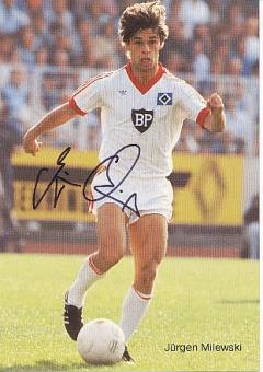Jürgen Milewski   Hamburger SV  Fußball Autogrammkarte original signiert 