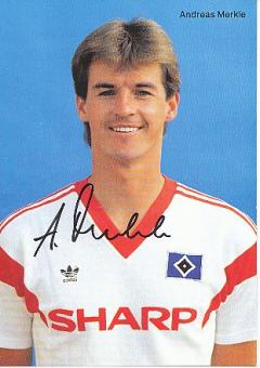 Andreas Merkle   Hamburger SV  Fußball Autogrammkarte original signiert 