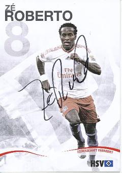 Ze Roberto   Hamburger SV  Fußball Autogrammkarte original signiert 