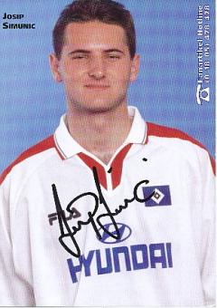Josip Simunic   Hamburger SV  Fußball Autogrammkarte original signiert 