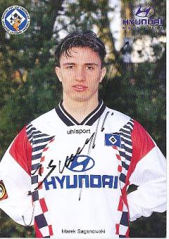Marek Saganowski   Hamburger SV  Fußball Autogrammkarte original signiert 