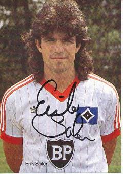 Erik Soler   Hamburger SV  Fußball Autogrammkarte original signiert 