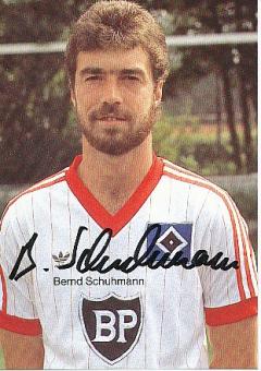 Bernd Schuhmann   Hamburger SV  Fußball Autogrammkarte original signiert 