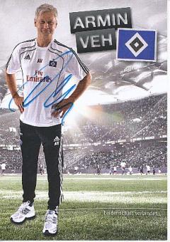 Armin Veh  Hamburger SV  Fußball Autogrammkarte original signiert 