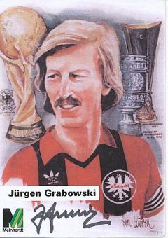 Jürgen Grabowski † 2022  Eintracht Frankfurt  Fußball Autogrammkarte original signiert 